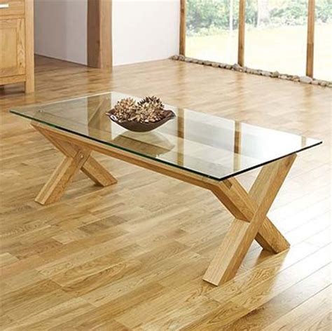 Bentley Designs Lyon Oak Glass Coffee Table Furniture123