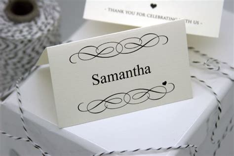 With a choice of 17 different colors and finishes, you're sure to find an option that matches. FREE DIY Printable Place Card Template and Tutorial - Polka Dot Wedding | Place card template ...