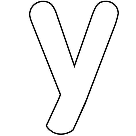 Printable Lower Case Alphabet Letter Y Template For Kids This Abc