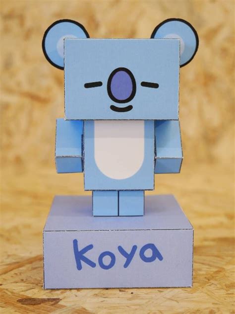 Koya Bt21 Cubeecraft By Sugarbee908 On Deviantart Kpop Diy Paper
