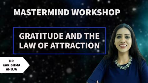 Gratitude And The Law Of Attraction I Dr Karishma Ahuja Youtube