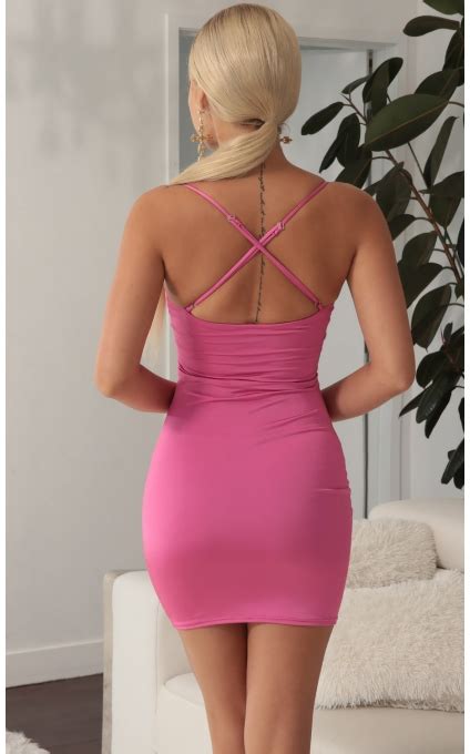 Party Dresses Don T Care Cutout Bodycon Dress In Hot Pink