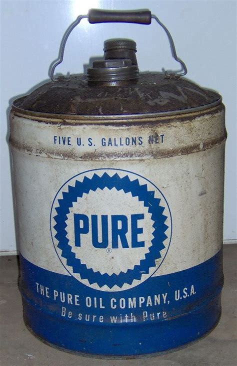 Pure Oil 5 Gallon Oil Can Nice Collectors Weekly Vintage Oil Cans