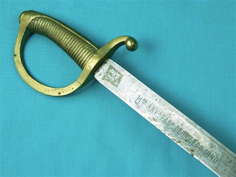 Vintage Old Spain Spanish Toledo Short Fighting Sword Machete Antique