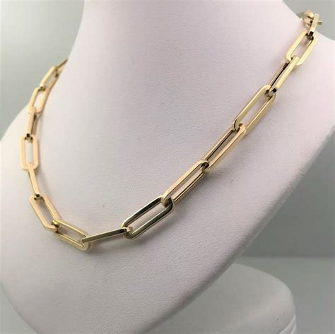 14k Yellow Gold Paperclip Chain 1340 40 7542 Grants Jewelry
