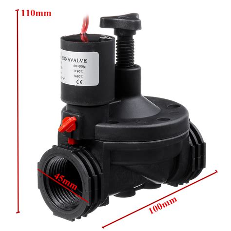 Power Adapters 1 Inch Industrial Irrigation Water Valve 1224v Ac