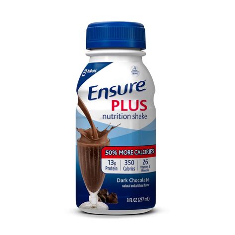 Ensure Plus Dark Chocolate Nutrition Shake Gain Or Maintain Weight