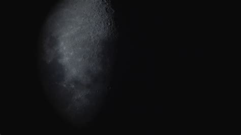 The Moon Through A Telescope Stock Video Footage 0016 Sbv 316746043