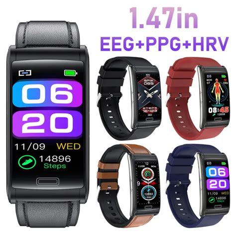New E Ecg Ppg Smart Watch Blood Glucose Heart Rate Blood Pressure Monitori Picclick