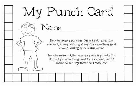 Maybe you would like to learn more about one of these? Free Punch Card Template in 2020 | Punch cards, Card templates free, Card template