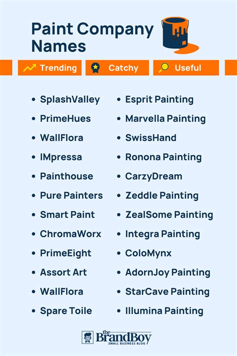 1520 Paint Company Names Ideas And Domains Generator Guide Brandboy