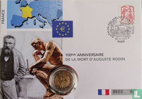 France 2 Euro 2017 Numisbrief 100th Anniversary Of The Death Of