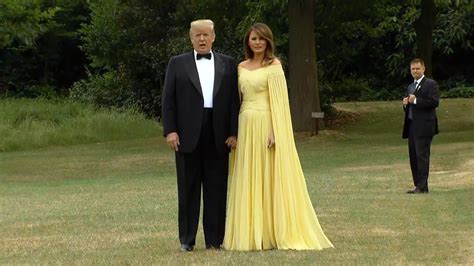 Melania Trump Wears Stunning Gown During London Trip YouTube