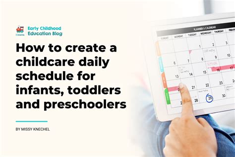 How To Create A Childcare Daily Schedule For Infants Toddlers And