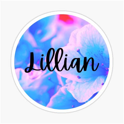 Lillian Name Ts And Merchandise Redbubble
