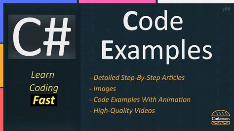 C# Intermediate Code Examples - Codebuns