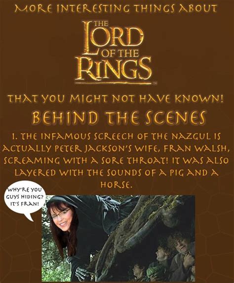 Lord Of The Rings Facts 8 Pics
