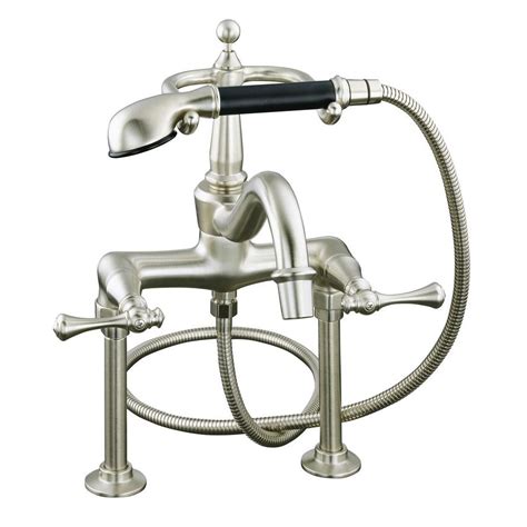 Repairing a kohler tub faucet is fairly simple. KOHLER Revival 2-Handle Claw Foot Tub Faucet with Hand ...