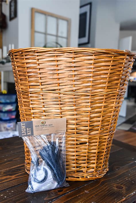 How To Turn A Laundry Basket Into A Hanging Lamp Our