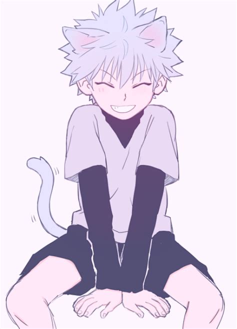 Killua Zoldyck Hunter X Hunter Dibujos Kawaii Neko Boy Dibujos De