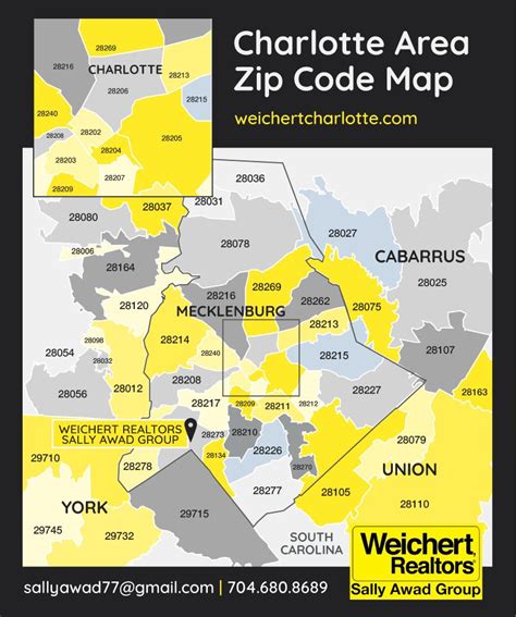 Charlotte Zip Code Map With Streets Printable Templates Free