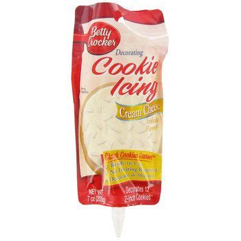 In large bowl, break up cookie dough. White (Cream Cheese) Betty Crocker Cookie Icing | Cream ...