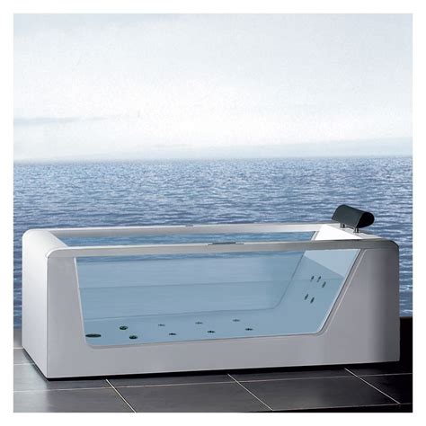 Installed in a corner of the bathroom to save space. Ariel AM152JDTSZ-70 Platinum 71" Whirlpool Bathtub with ...