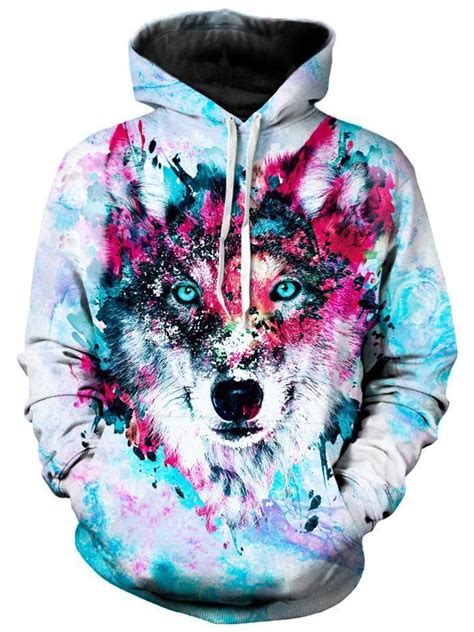 Wolf Unisex Hoodie Unisex Hoodies Wolf Hoodie Trendy Hoodies