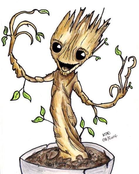 1024 x 1024 jpeg 118 кб. I AM BABY GROOT a blended watercolor pencil sketch - You ...