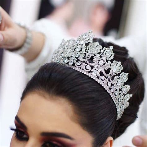 the making of a queen 👑 gorgeous arizona bride raghad dazzling in her regal tiara by bridal