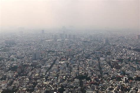 Dense Air Pollution And Smog Over Saigon Vietnam Ho Chi Minh City