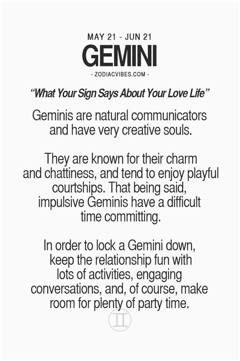 Gemini What Your Sign Says About Your Love Life Gemini Zodiac Quotes