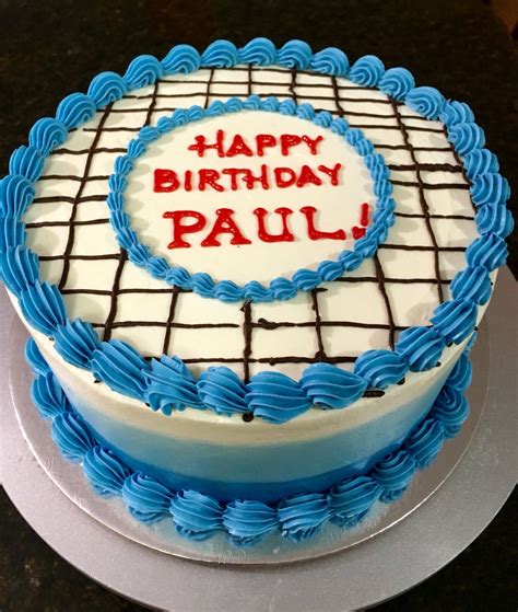 Ombré Cake Cake Happy Birthday Paul Ombre Cake
