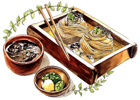 Japanese Food Illustration On Behance Food Illustrations Japanese