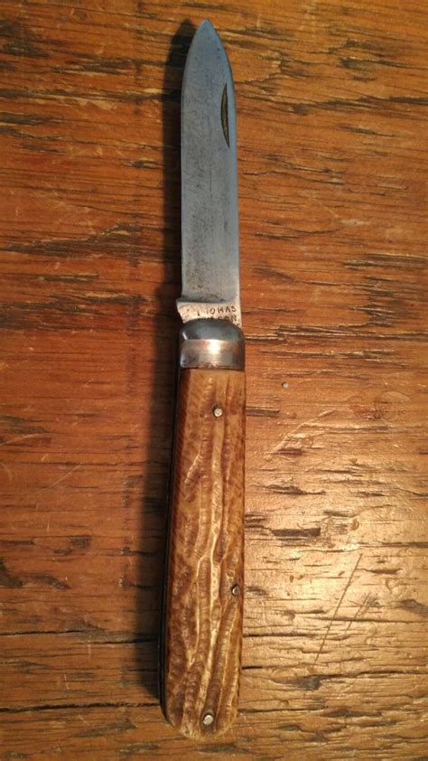 Thomas Wilson Sheffield Jigged Bone Handle Pocket Knife Pre 1890s