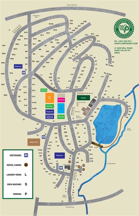 It is on the market for $3.4 million. Camp Map - Whispering Pines Camping
