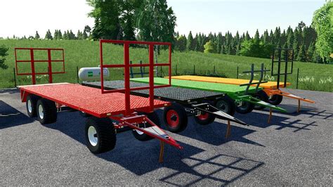 Fs19 Flatbed Trailer V11 Farming Simulator 19 Modsclub