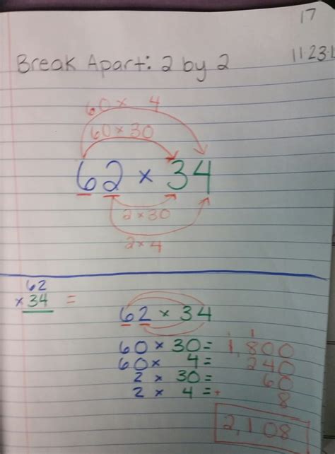 Break Apart 2 By 2 Digit Multiplication Mrs Hintons And Mrs Lobues