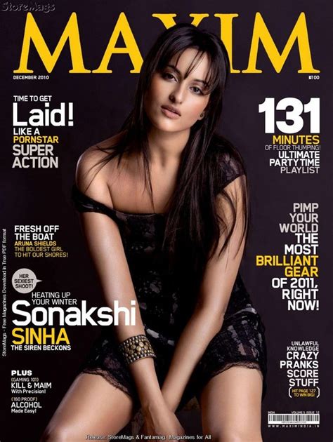 Hot Sexy Ladies Sonakshi Sinha Hot Maxim Photoshoot Stills