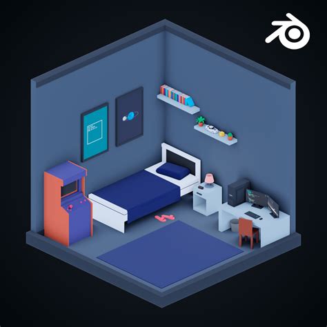 Artstation Isometric Bedroom