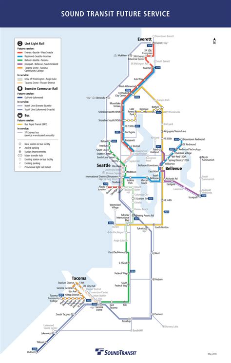 Seattle Light Rail Map Airport