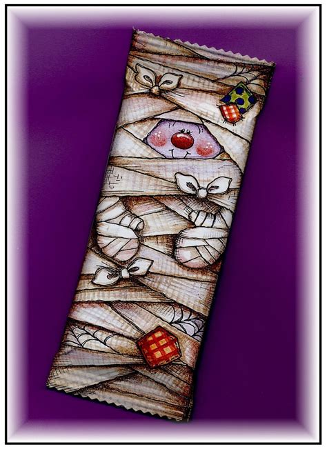 · free printable candy bar wrappers simple sweet christmas gift i created printables to fit both regular size candy bars and king size candy bars and you can find them along with my simple tutorial at ideas for the home by kenarry. mummy wrap ~ Printable candy wrapper | The Spirits are up ...