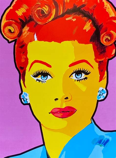 Lucy Art Print Art Pop Art Lucille Ball Comedy Hollywood Etsy