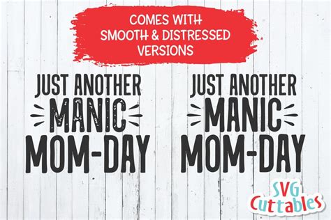 just another manic mom day svg mom cut file svg dxf etsy