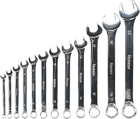 Metric Combination Spanner Wrench Set 12pc 6mm 22mm Kamasa Lsr37