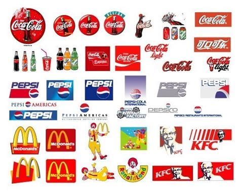 They say that first impressions last. Free Set Of World Popular Food and Drink Brand Logos ...