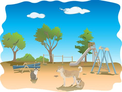 Gambar Taman Bermain Kartun Png Taman Permainan Bermain Anak Gambar