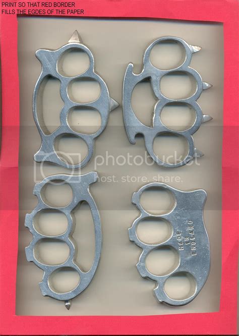 Knuckle Duster Templates Photo By Knuckledustermaker Photobucket