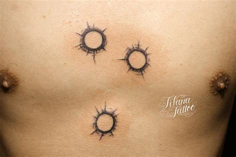Bullet Hole Tattoos