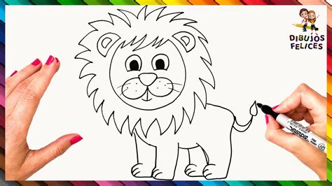 Cómo Dibujar Un León Paso A Paso 🦁 Dibujo Fácil De León Youtube